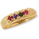 Mother's Ring with 1 to 6 Genuine Birthstones - by Landstrom's
