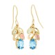 Blue Topaz Earrings - Gold by Landstrom's