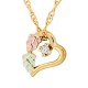 Genuine Diamond Accent Heart Pendant - by Mt Rushmore