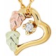 Genuine Diamond Accent Heart Pendant - by Mt Rushmore