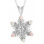 Snowflake Pendant -  Mt Rushmore Gold
