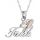 Butterfly Faith Pendant -  Mt Rushmore Gold