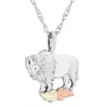 Buffalo Pendant -  Mt Rushmore Gold