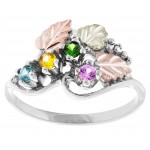 Mothers Ring with 1 to 6 Genuine Birthstones - by Mt Rushmore