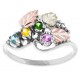 Mothers Ring with 1 to 6 Genuine Birthstones - by Mt Rushmore