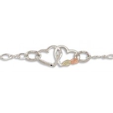 4 Double Heart Group Ankle Bracelet - by Landstrom's