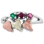 Mother's Ring with 2 to 6 Genuine Birthstones - by Landstrom's