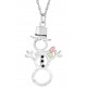 Snowman Pendant - Gold by Landstroms