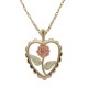 Rose in Heart Pendant - by Coleman