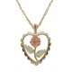 Rose in Heart Pendant - by Coleman