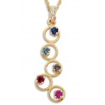 Mother's Pendant with 1 to 5 Genuine Birthstones by Landstrom's
