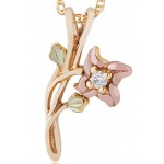 Genuine Diamond Flower Pendant - by Landstrom's