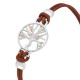 Tree Bracelet with Brown Leather - by Landstroms