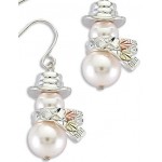 Pearl Snowman Earrings - by Landstrom's