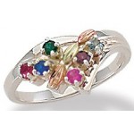 Mother's Ring with 1 to 6 Genuine Birthstones - by Landstrom's
