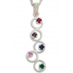 Mothers Pendant with 1 to 5 Genuine Birthstones by Landstroms