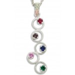 Mother's Pendant with 1 to 5 Genuine Birthstones by Landstrom's