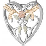 Hummingbird & Heart Pendant - by Landstrom's