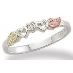 Genuine Diamond Double Heart Ladies' Ring -  by Landstrom's