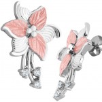 CZ Flower Earrings - by Landstrom's