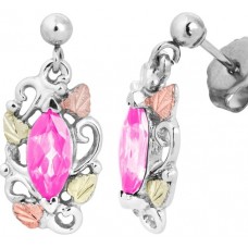 Pink CZ Earrings - by Landstrom's
