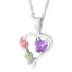 Heart with Multiple Stone Options & All Birthstones - by Landstrom's