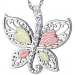 CZ Butterfly Pendant - by Landstrom's