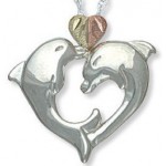 Dolphin Heart Pendant - by Landstrom's