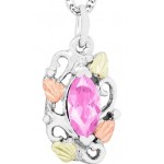 Pink CZ Pendant - by Landstrom's