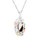 Mother of Pearl/Onyx Pendant - by Landstrom's