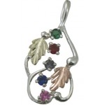 Mothers Pendant with 2 to 6 Genuine Birthstones by Landstroms