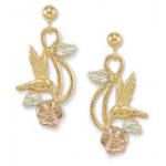 Hummingbird and Rose Earrings - by Landstrom's