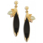 Genuine Black Onyx Earrings - by Landstrom's