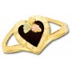 Onyx Heart Ladies' Ring - by Landstrom's