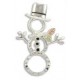 Snowman Pin/Tac - Gold by Landstroms