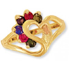 Mother's Ring with 1 to 7 Genuine Birthstones - by Landstrom's