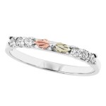 6 CZ Accent Stones on Stackable Ring - by Landstrom's
